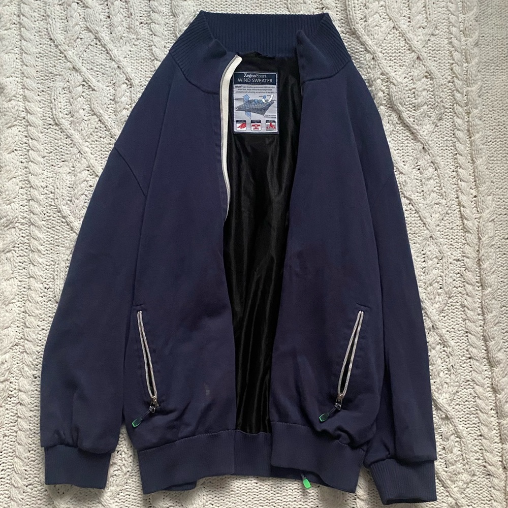 Zegna zip up jumper